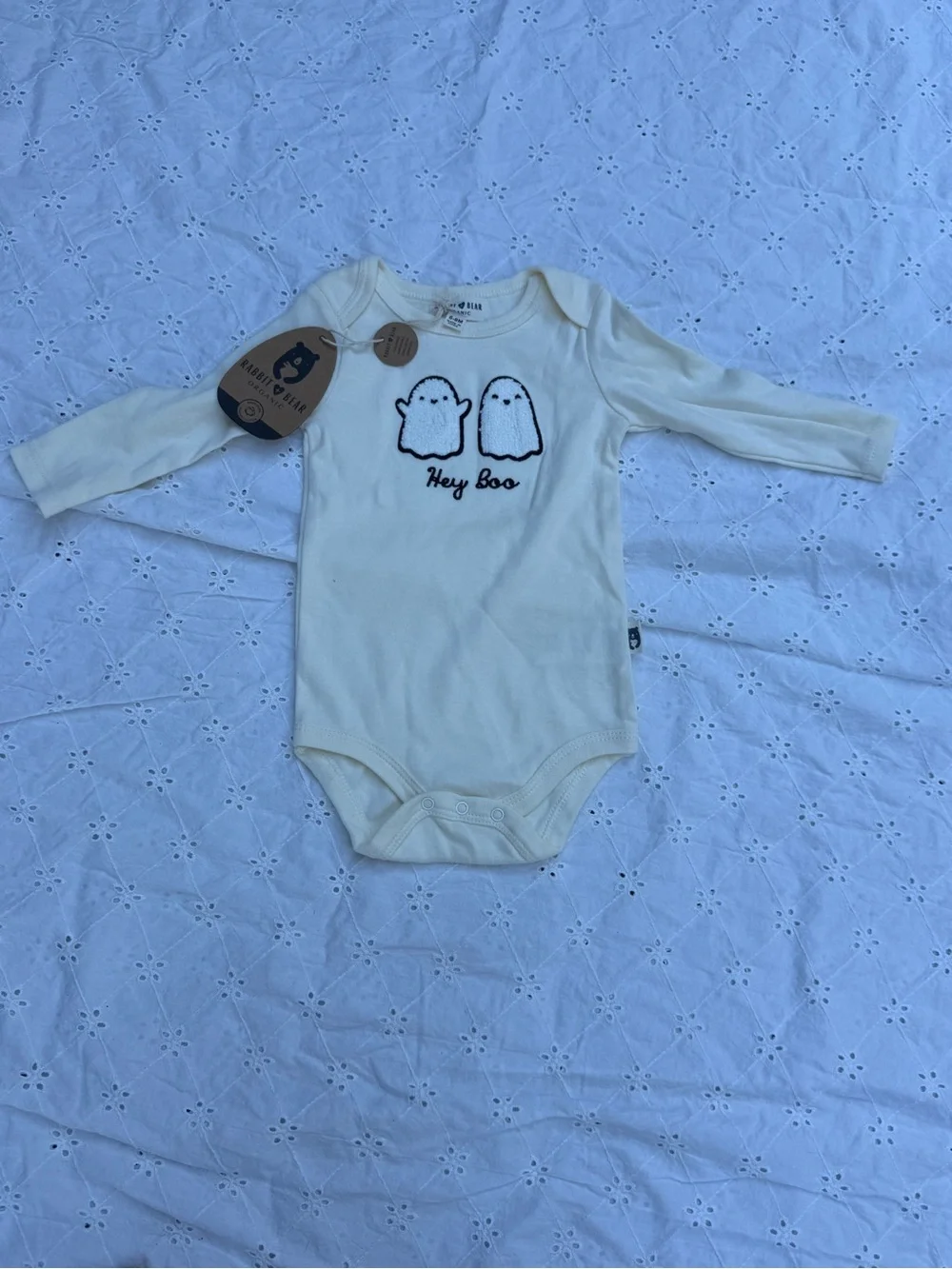 Hey, Boo! 👻 Rabbit and Bear Organic One piece 6-9 Months
